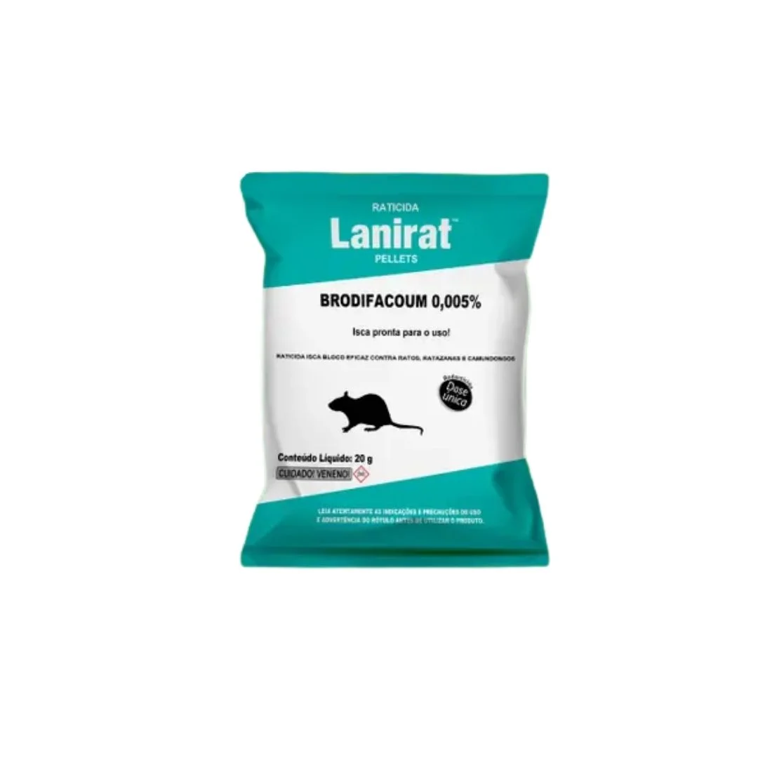 LANIRAT PELLETS RATICIDA  200GR (10X20G)