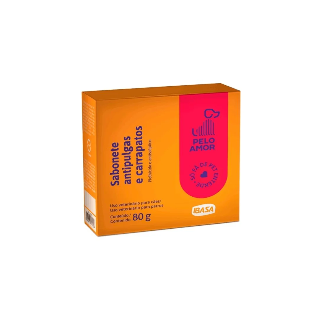SABONETE ANTIPULGAS E CARRAPATOS 80G
