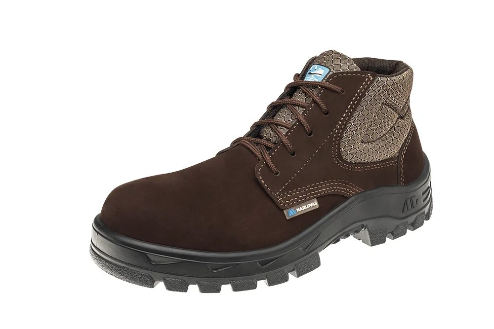 BOTA BC PLASTICO COURO NOBUCK CAFE Nº 34