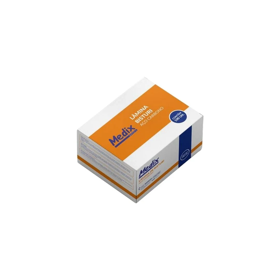 LAMINA DE BISTURI N22 CARBONO (CX.100)