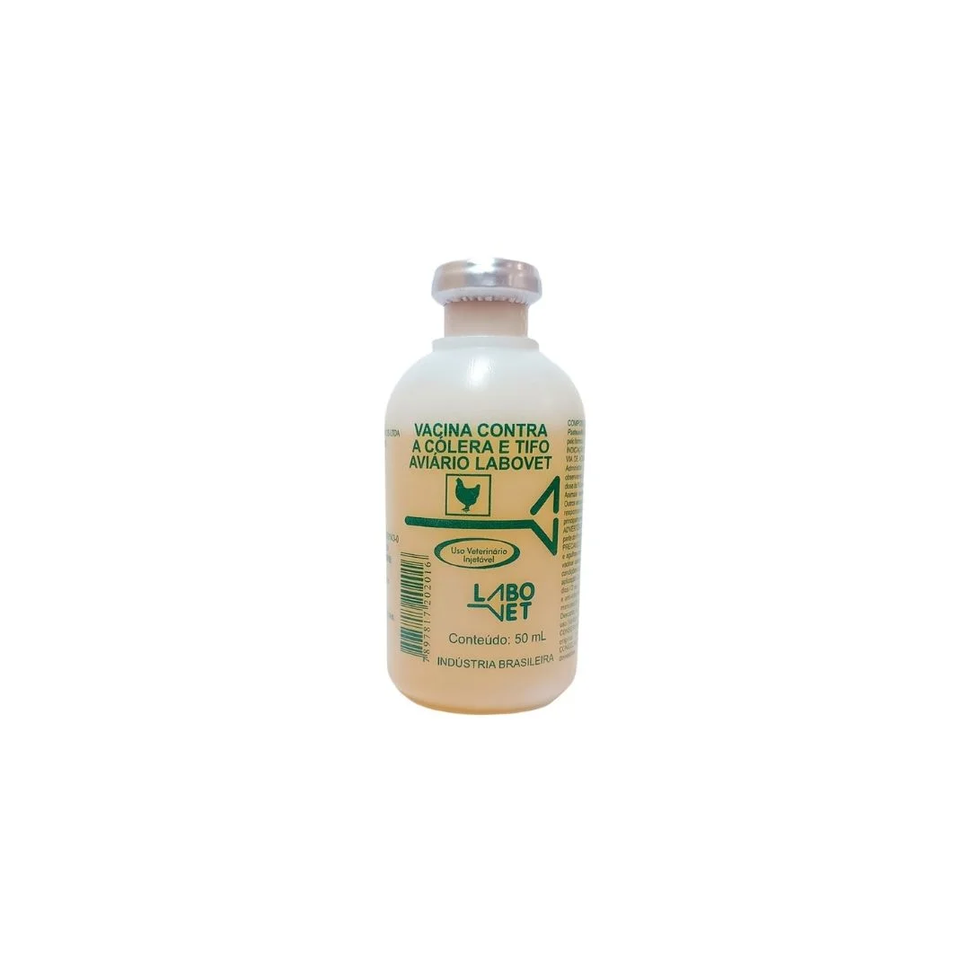 VACINA COLERA E TIFO AVIARIO 50ML(50 DS)