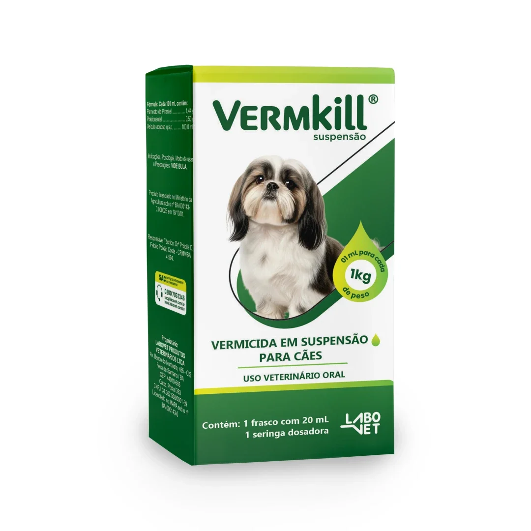 VERMKILL COMPOSTO SUSPENSAO 20ML