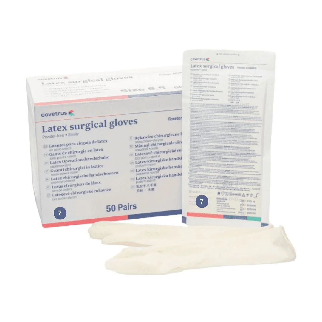 LUVA CIRURGICA POUCO PO LATEX N7 50 PARE