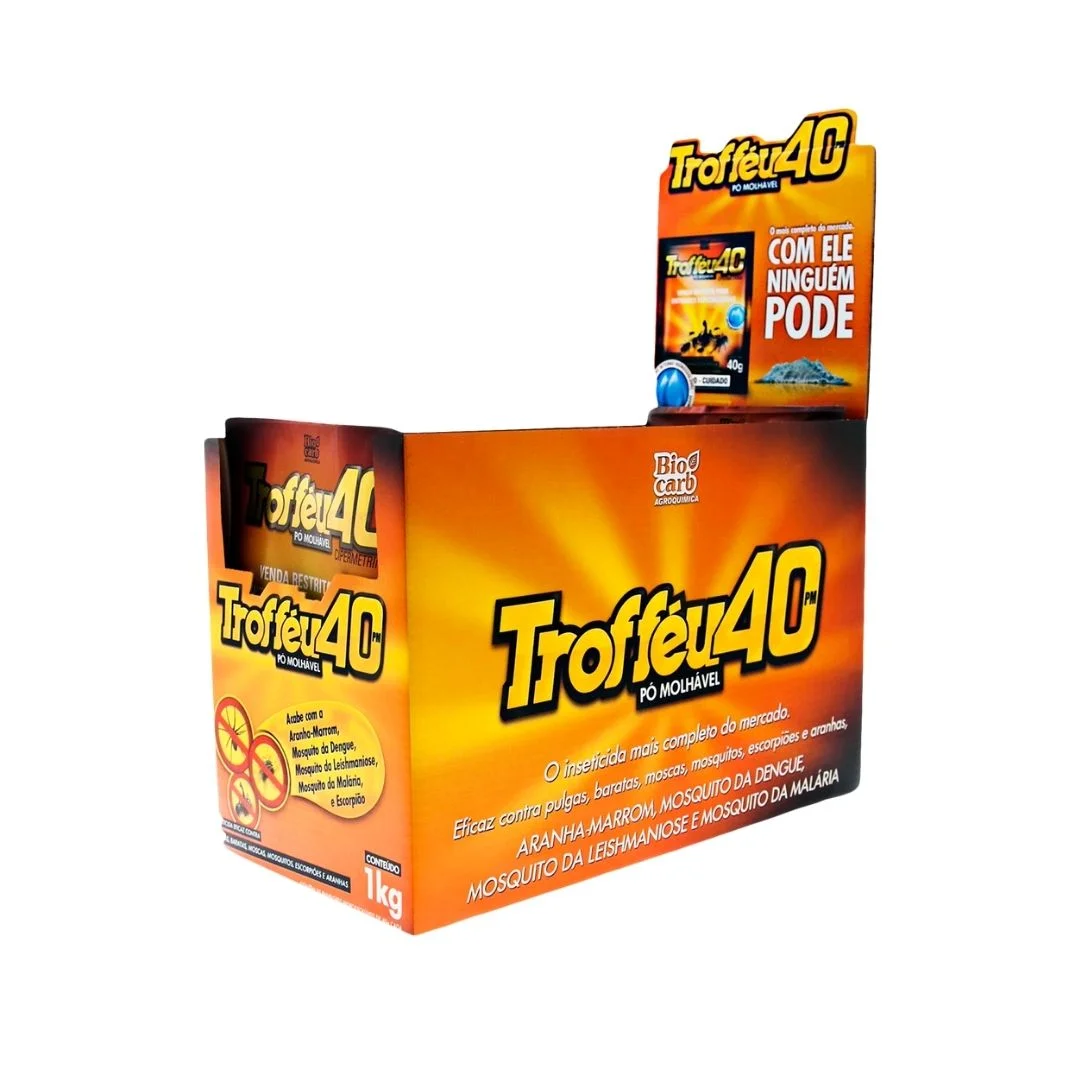 INSETICIDA TROFFEU 40PM 4X25X40G