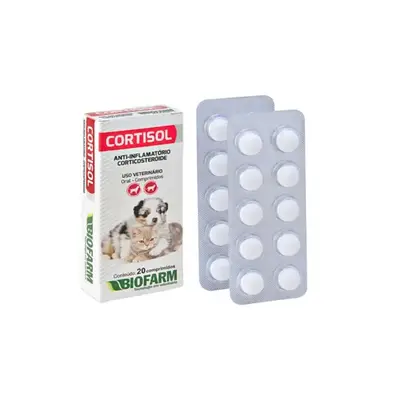 CORTISOL CÃES E GATOS 20 COMP. (CX.12)
