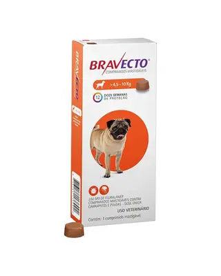 BRAVECTO 250 MG ( 4,5 A 10 KG )