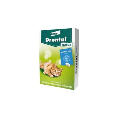 DRONTAL GATOS 4 COMPRIMIDOS