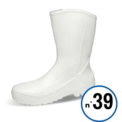 GALOCHA PVC C/MÉDIO BRANCA Nº 39