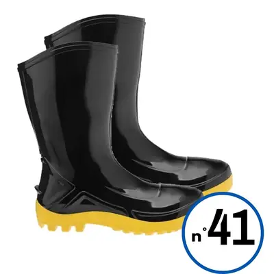 GALOCHA PVC C/MÉDIO PT/AM S/FORRO Nº 41