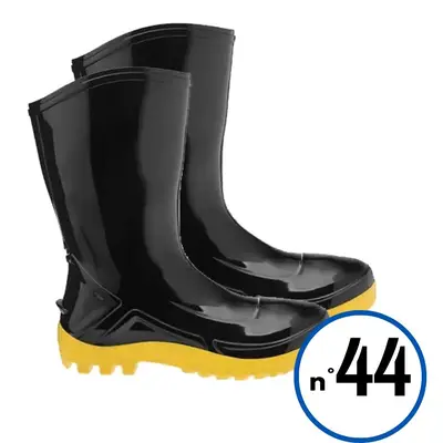 GALOCHA PVC C/MÉDIO PT/AM S/FORRO Nº 44