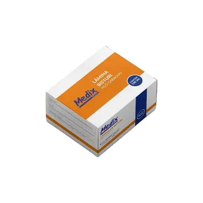 LAMINA DE BISTURI N24 CARBONO (CX.100)