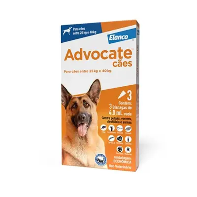 ADVOCATE CÃES 3 X 4,0 ML