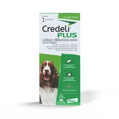 CREDELI CÃES PLUS 450/16.88MG 1 COMP.