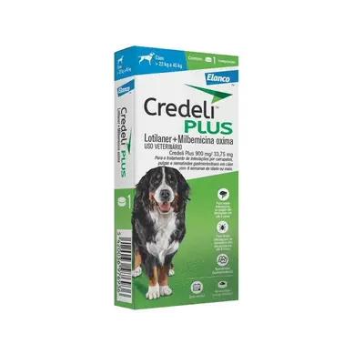 CREDELI CÃES PLUS 900/33.75MG 1 COMP.