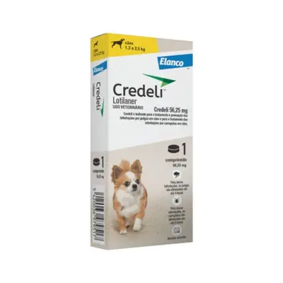 CREDELI CÃES 56.25MG 1 COMPRIMIDO