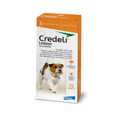 CREDELI CÃES 225MG 3 COMPRIDOS