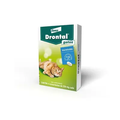 DRONTAL GATOS 4 COMPRIMIDOS
