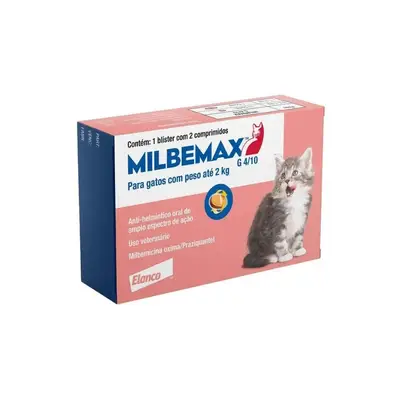 MILBEMAX GATOS 4/10MG 2 COMPRIMIDOS
