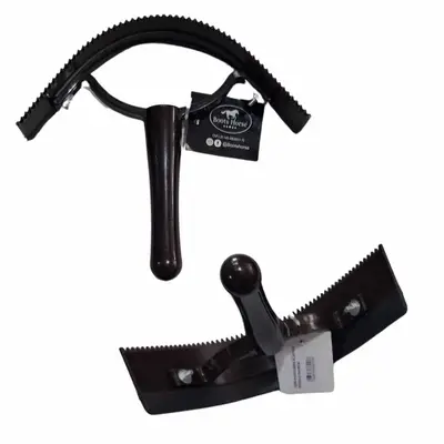 RASPADEIRA PLASTICA RODINHO MARROM