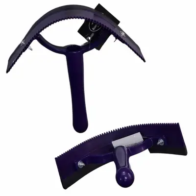 RASPADEIRA PLASTICA RODINHO ROXO