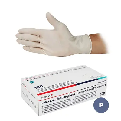 LUVA LATEX POUCO PO P BRANCA C/100