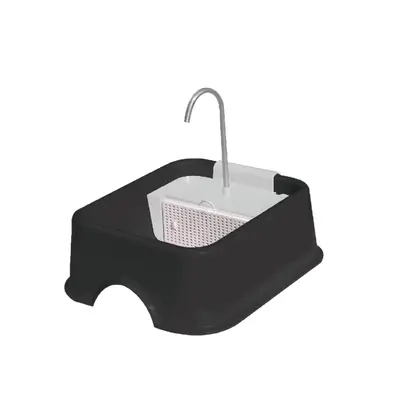 FONTE QUADRADA BIVOLT - BLACK